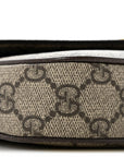 GG Supreme Monogram Textured Dollar Calfskin Web Mini Ophidia Envelope Shoulder Bag Beige Ebony New Acero