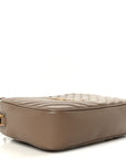 Calfskin Matelasse Monogram Lou Camera Bag Dark Beige