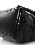 Lambskin Quilted Toy Loulou Puffer Monogram Monochrome Chain Satchel Black