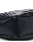 Calfskin Matelasse Monogram Lou Camera Bag Deep Marine