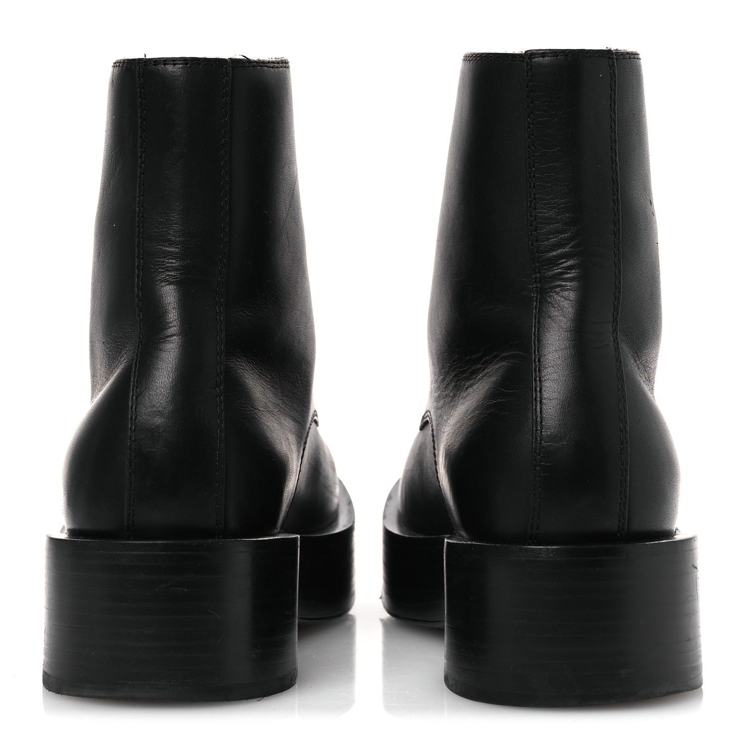 Calfskin Torino Ankle Boots 36 Black