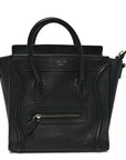 Pebbled Calfskin Nano Luggage Black