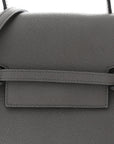Grained Calfskin Nano Belt Bag Grey