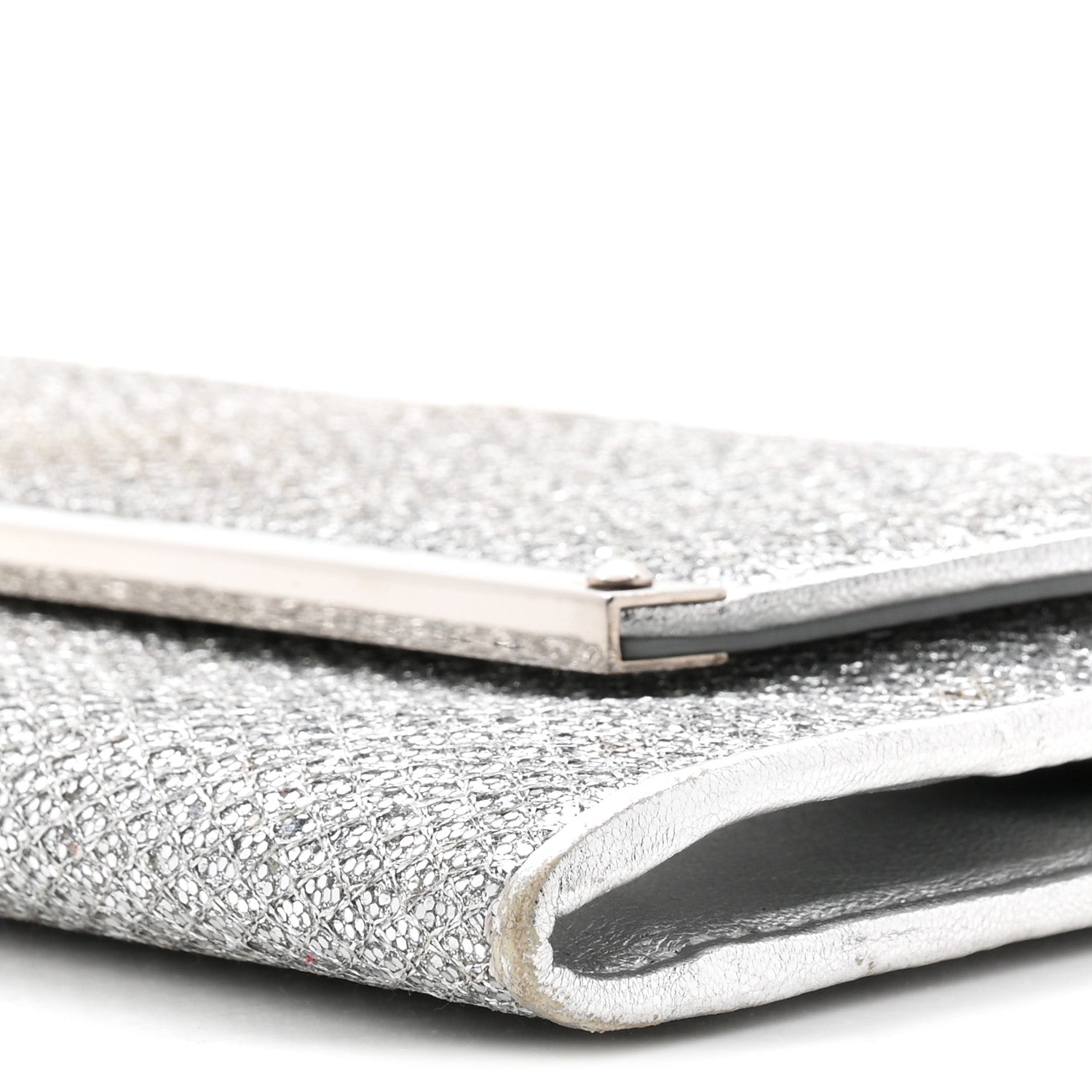 Glitter Margot Clutch Silver
