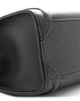Drummed Calfskin Nano Luggage Black