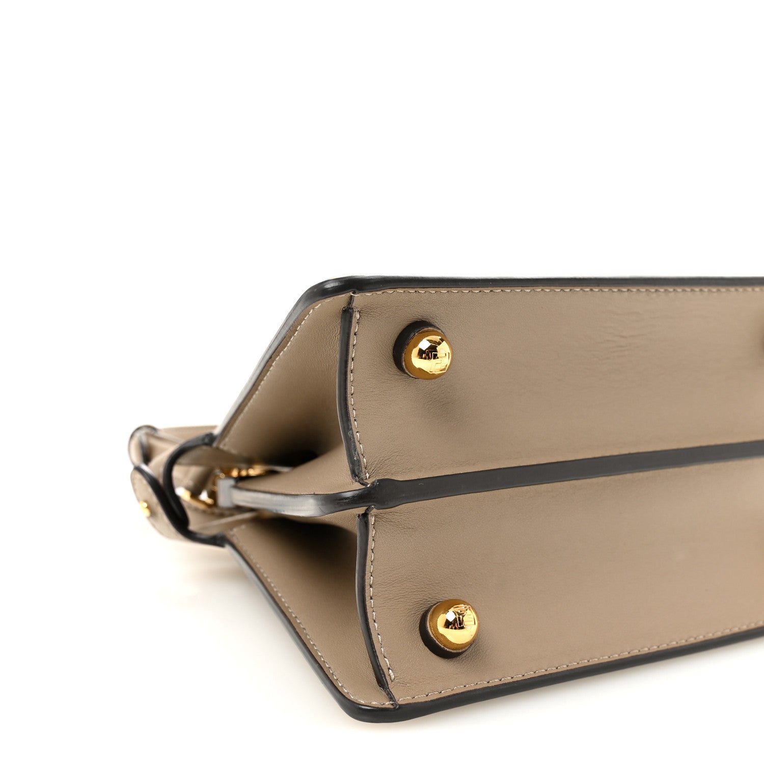 Shiny Nappa Petite Peekaboo I SEE U Satchel Tortora