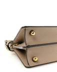 Shiny Nappa Petite Peekaboo I SEE U Satchel Tortora