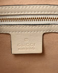 GG Supreme Monogram Medium Padlock Tote White