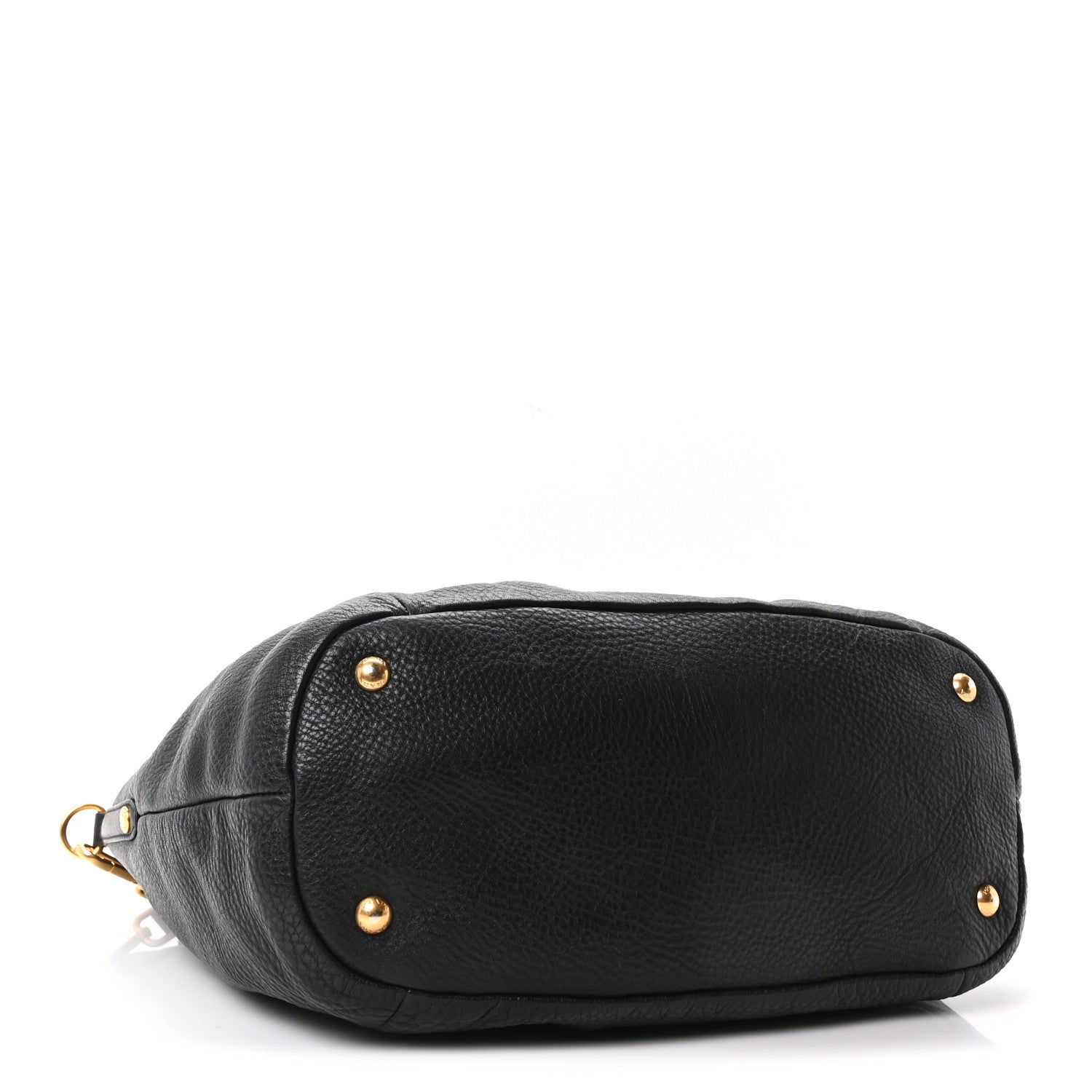 Vitello Daino Shopping Tote Black