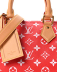 Soft Calfskin Monogram Speedy P9 Bandouliere 25 Red