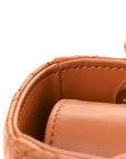 Lambskin Cannage Small Lucky Badges My Lady D1OR Orange