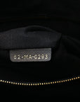 Calfskin Macro Cannage Medium Book Tote Black