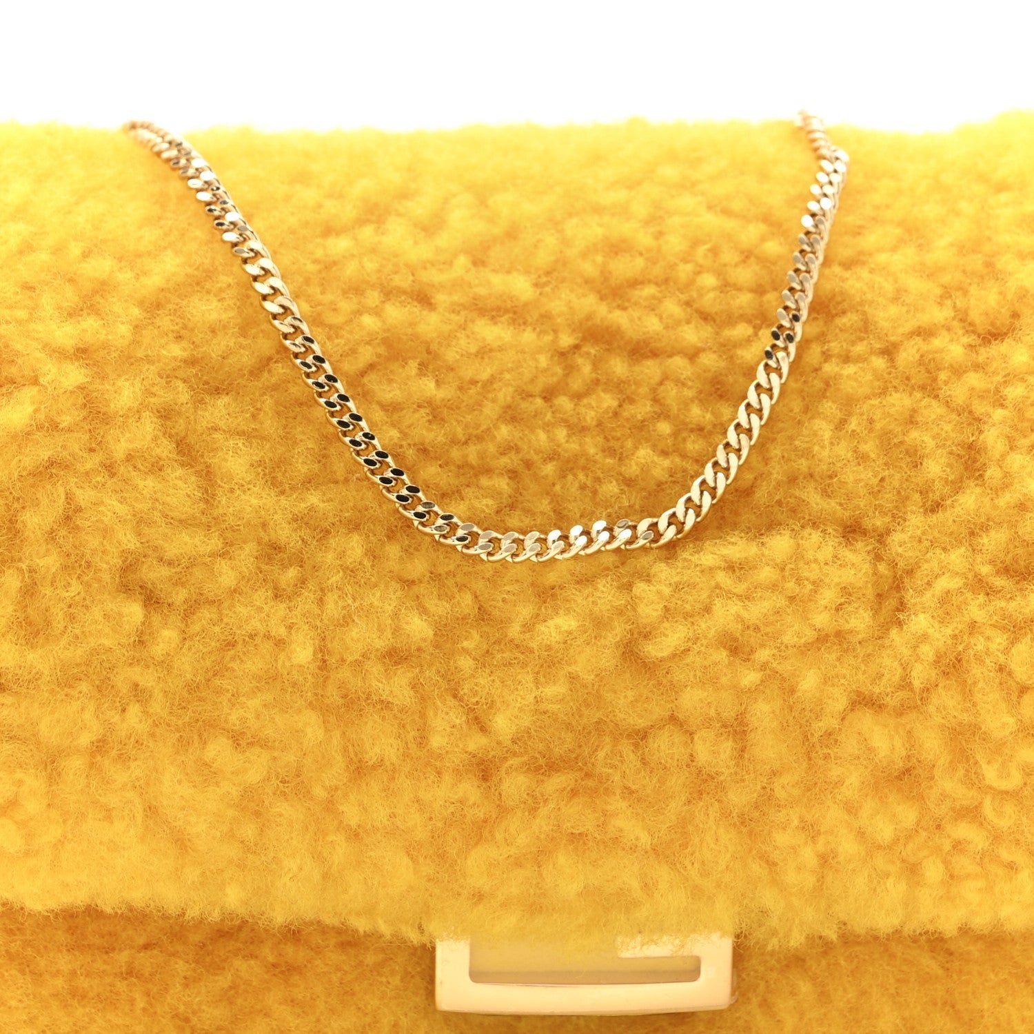 Shearling Vitello Grace Nano Baguette Charm Narciso