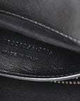 Sheepskin Matelasse Chevron Monogram Medium College Bag Black