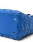 Lambskin Cannage Medium Lady D1OR Blue