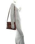 Smooth Calfskin Medium Liberta Shoulder Bag Sapele
