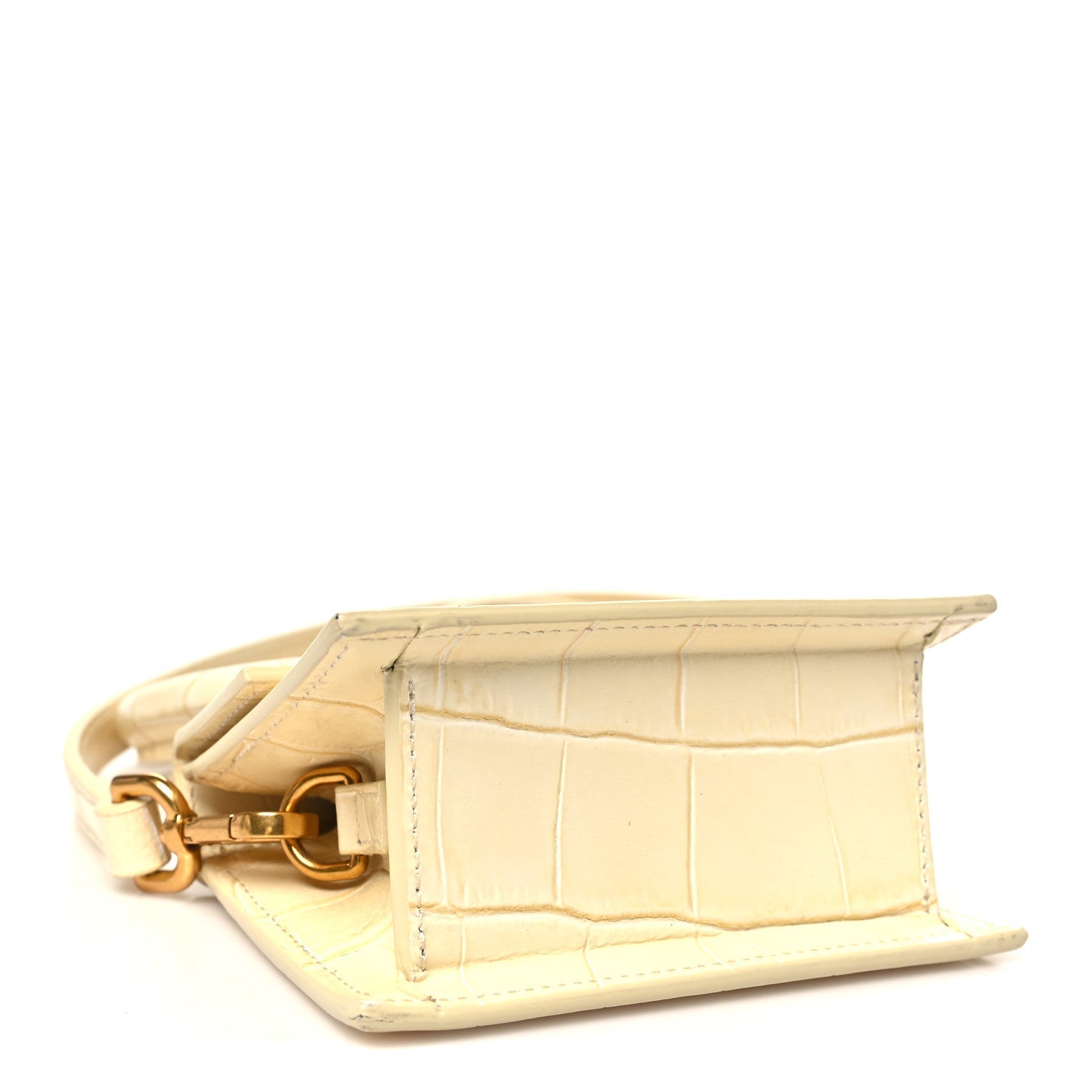 Calfskin Crocodile Embossed Le Chiquito Beige