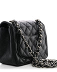 Caviar Quilted Mini Square Flap Black