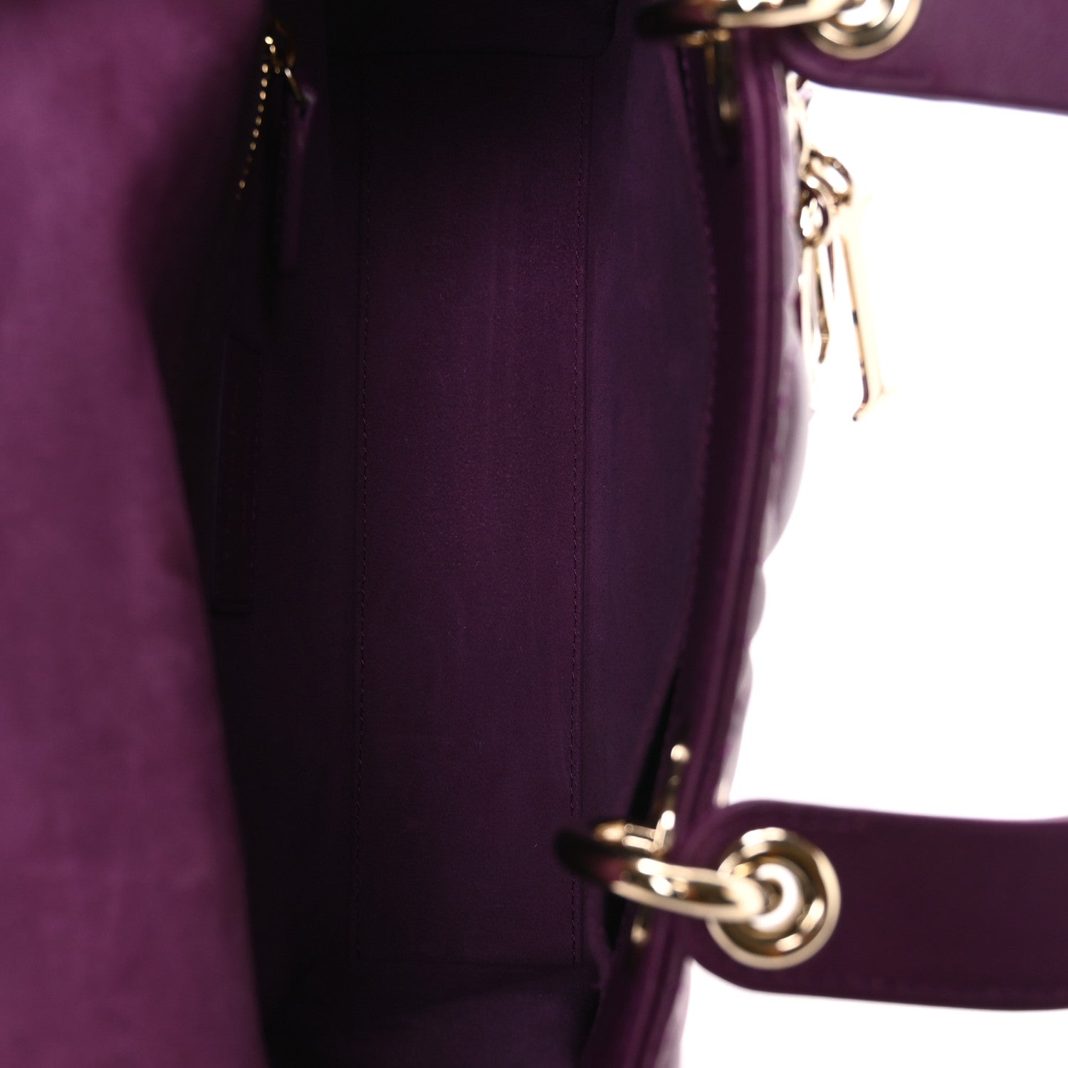 Lambskin Cannage Small My ABCD1OR Lady D1OR Purple