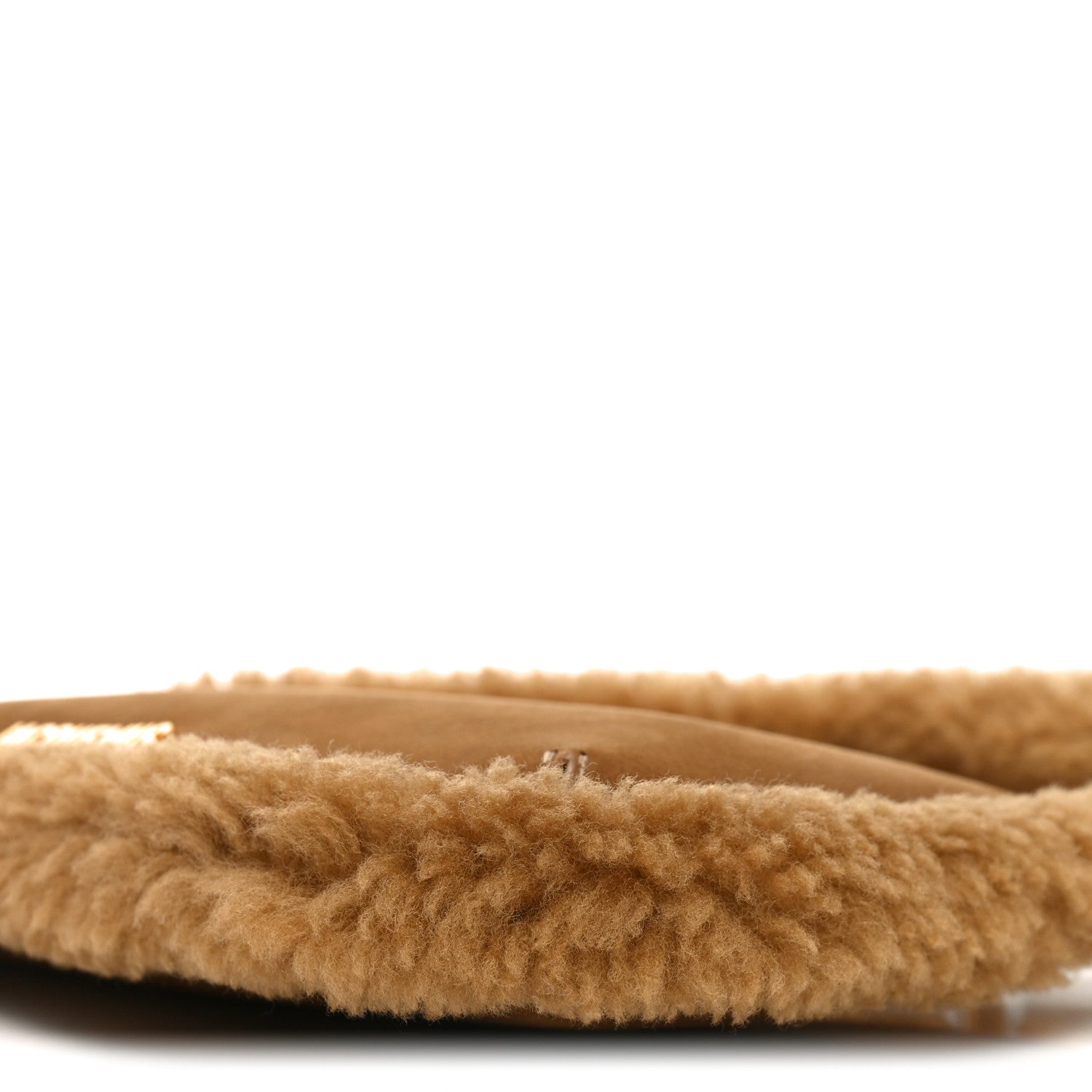 Suede Shearling Le Bisou Doux Camel