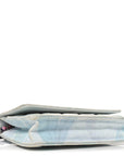 Canvas Quilted Jungle Jeans Wallet on Chain WOC Multicolor