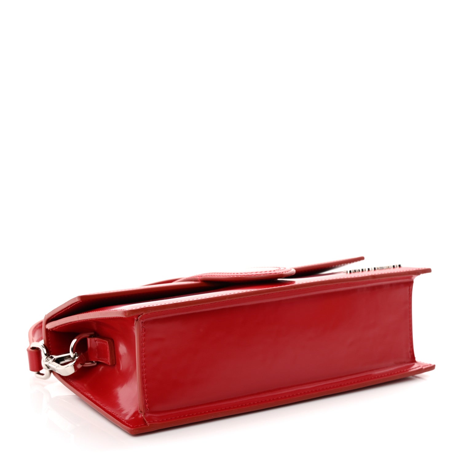 Glazed Calfskin Le Grand Bambino Red