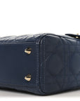 Lambskin Cannage Gradient Small My ABCD1OR Lady D1OR Indigo Blue