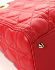 Lambskin Cannage Medium Lady D1OR Red