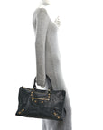 Agneau Giant 12 Gold Hardware Work Black