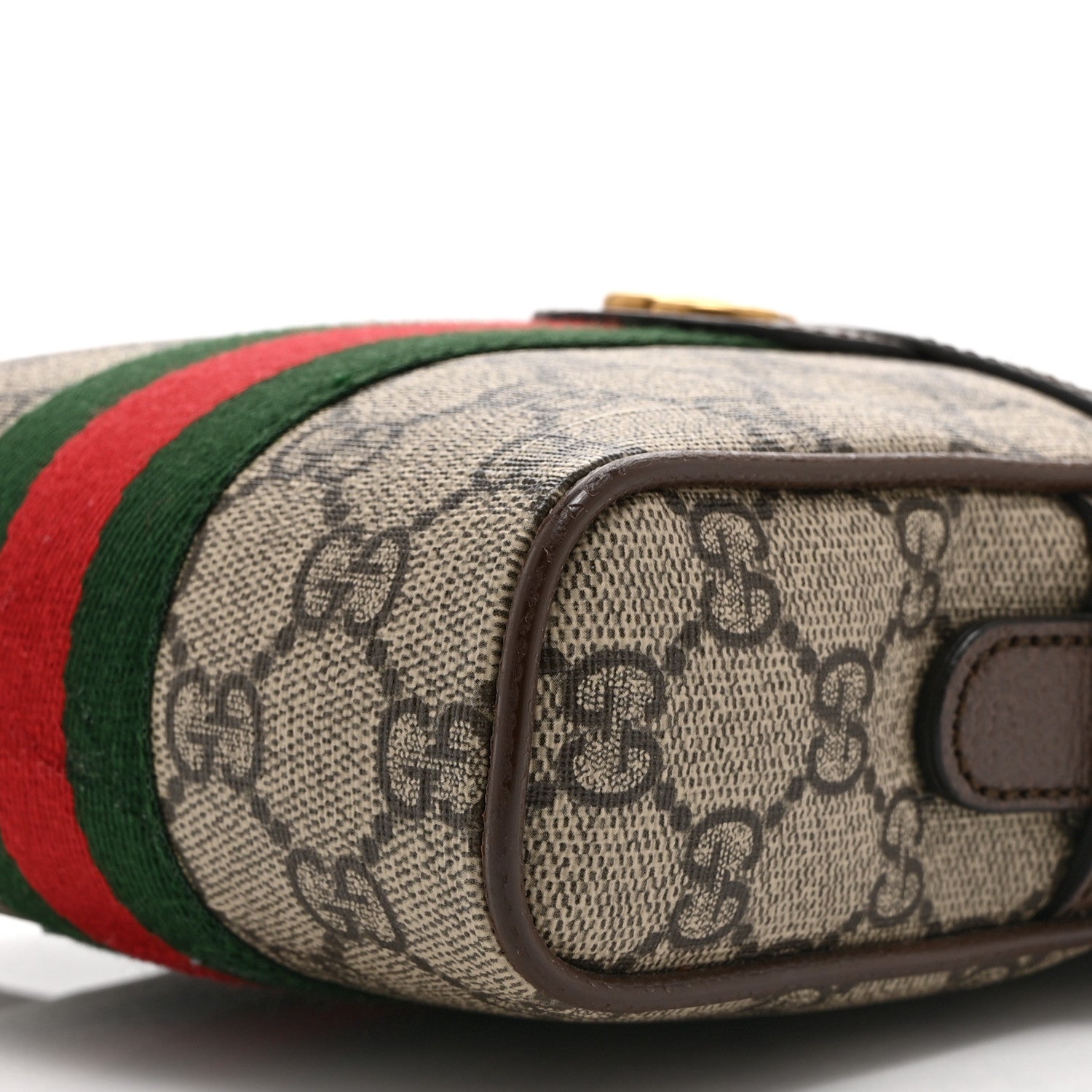 GG Supreme Monogram Web Mini Ophidia Messenger Brown