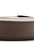 GG Supreme Monogram Web Mini Ophidia Round Shoulder Bag Brown