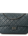 Aged Calfskin Quilted 2.55 Reissue 226 Flap Dark Blue