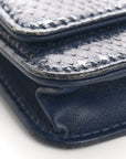Snakeskin Wallet On Chain WOC Blue