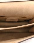 Vitello Liberty Pearl Scalloped Studded Small Kan I Shoulder Bag Soap
