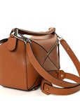 Calfskin Medium Puzzle Bag Tan