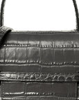 Calfskin Crocodile Embossed Nano Belt Bag Grey