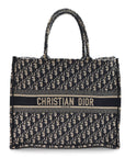 Oblique Large Book Tote Blue Multicolor