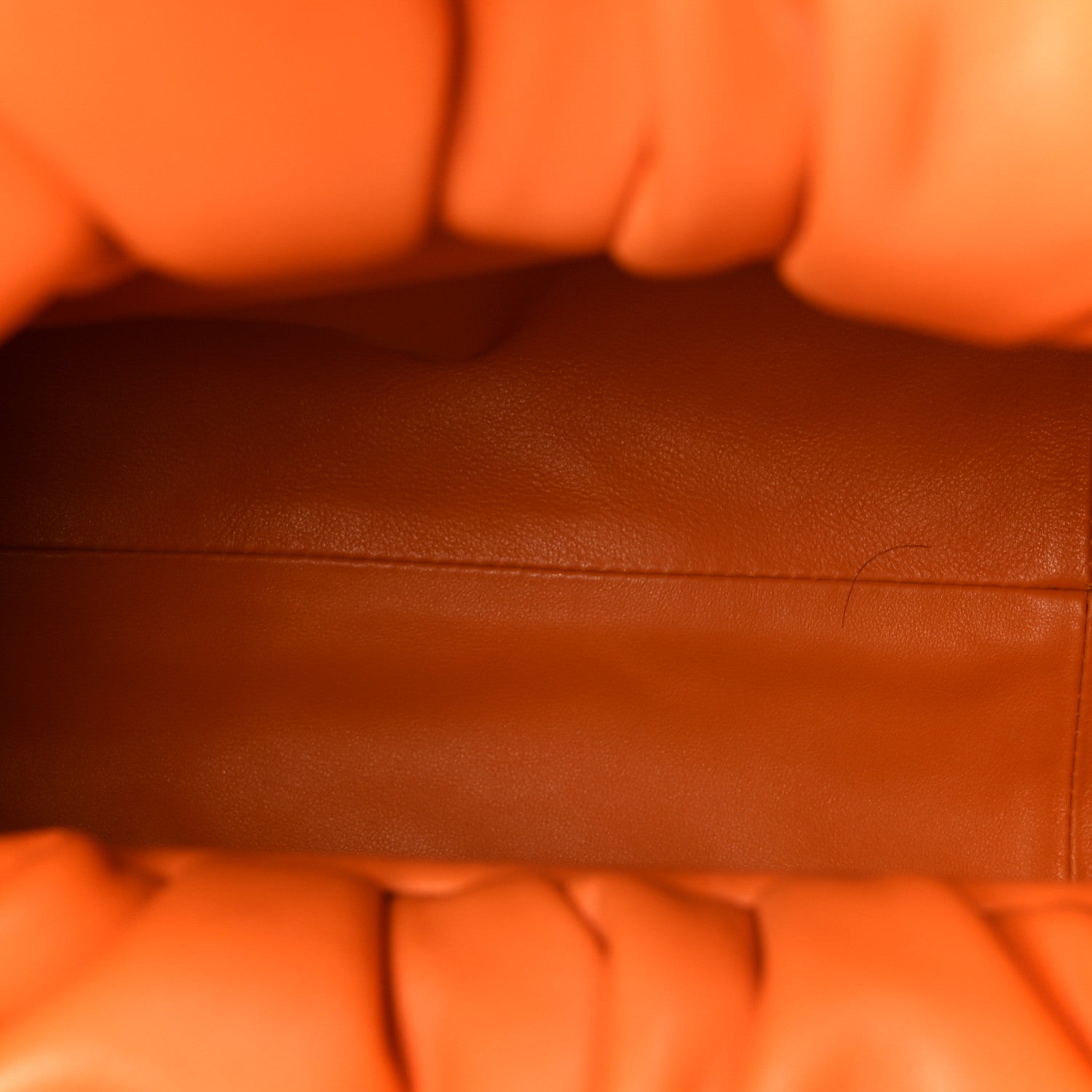 Smooth Butter Calfskin Small The Shoulder Pouch Light Orange