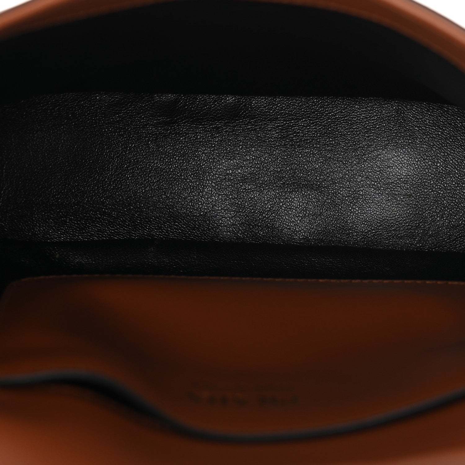 Soft Calfskin Traingle Arque Flap Shoulder Bag Cognac