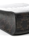 Triomphe Canvas Calfskin Mini Vertical Cabas Tan