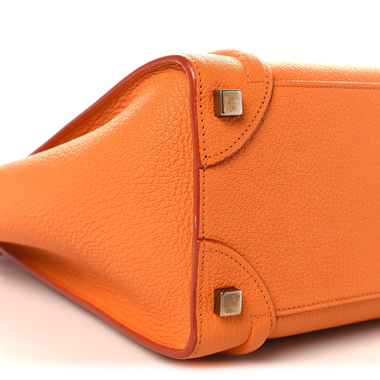 Goatskin Micro Luggage Light Orange