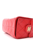 Caviar Quilted Mini CHNL 25 Handbag Red