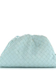 Nappa Maxi Intrecciato The Pouch Oversized Clutch Teal Washed