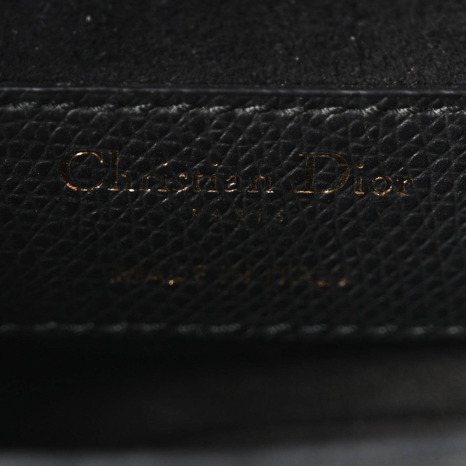 Grained Calfskin Mini Saddle Bag Black