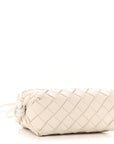 Nappa Intrecciato Candy Loop Camera Bag White