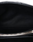 Calfskin Y Quilted Monogram Small Loulou Chain Satchel Black
