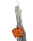 Goatskin Micro Luggage Light Orange