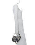Oblique Mini Saddle Bag Blue