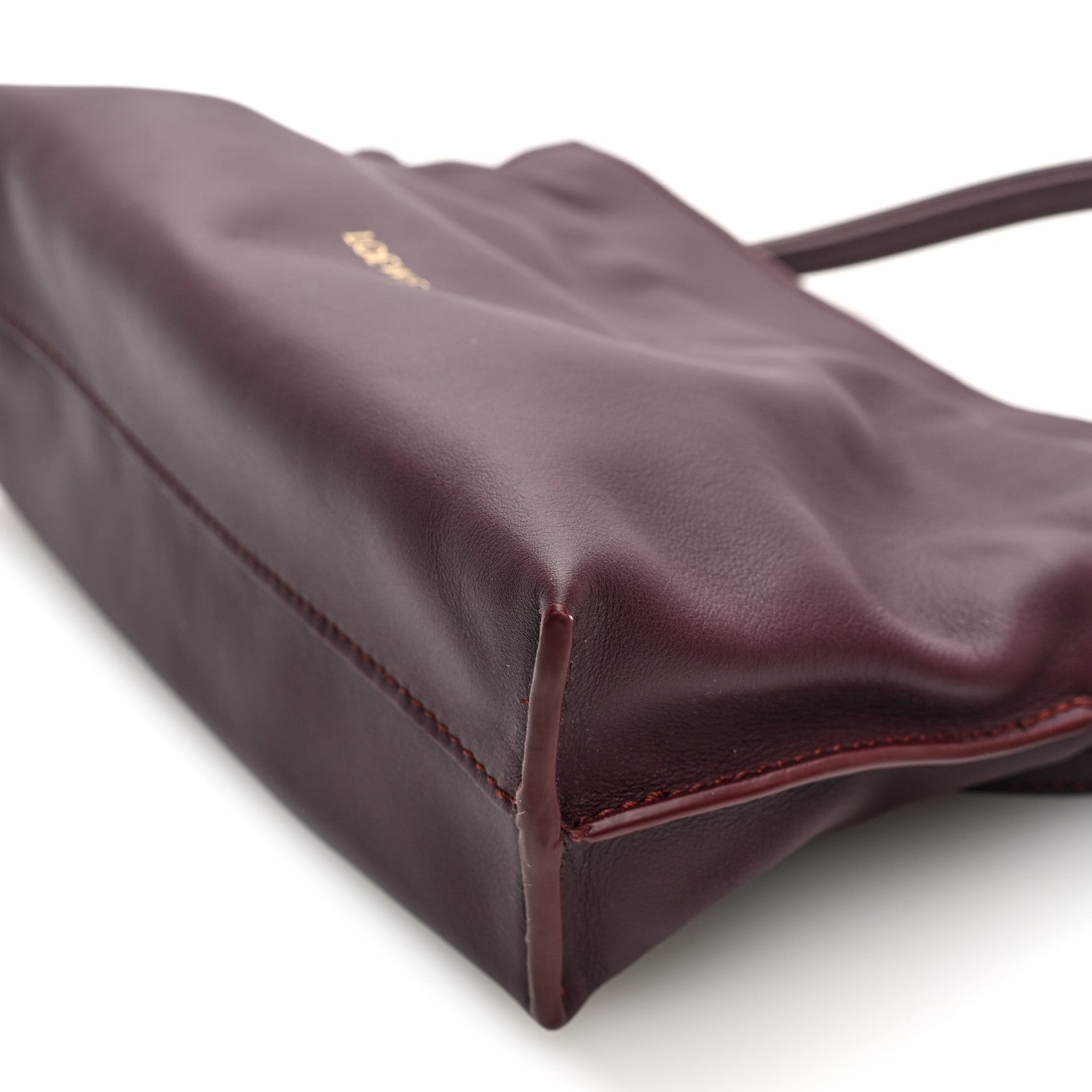 Calfskin Mini Flamenco Knot Clutch Dark Burgundy