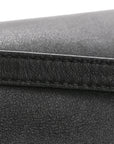 Calfskin Small The Point Triangle Bag Black